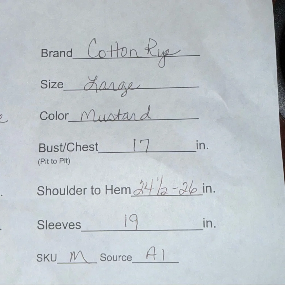 Cotton & Rye Mustard Yellow Ribbed Knit Long Sleeve Cozy Fall Sweater Top L - Picture 6 of 6